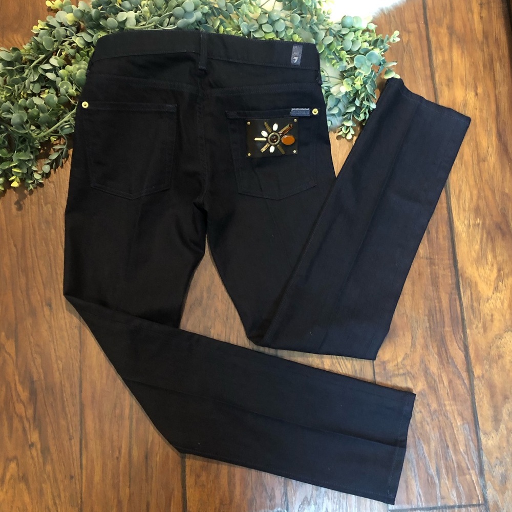 7 FOR ALL MANKIND STRAIGHT LEG embellished jeans